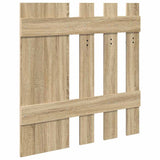 Wall-Mounted Coat Rack with Mirror Sonoma Oak 100 x 10 x 100 cm 874509