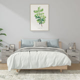 Bedside Cabinets 2 pcs Grey Sonoma Engineered Wood 817036