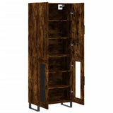 Highboard Smoked Oak 69.5x34x180 cm Engineered Wood 3195760