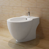Round Bidet Stand White High-quality Ceramic 140665