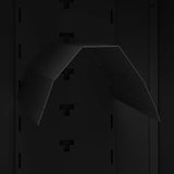 Saddle Cabinet Black Steel Medium Height-Adjustable Shelves 339605