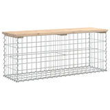 Garden Bench Gabion Design 103x31.5x42 cm Solid Wood Pine 834350