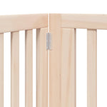 Dog Gate with Door Foldable 12 Panels 960 cm Poplar Wood 3155668