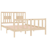 Bed Frame without Mattress 135x190 cm Double Solid Wood 3104103