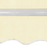 Folding Awning Manual Operated 400 cm Cream 275572