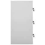 ZNTS Locker Cabinets 5 pcs Light Grey and Green 90x45x92.5 cm Steel 3095246