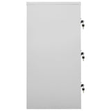 ZNTS Locker Cabinets 5 pcs Light Grey and Green 90x45x92.5 cm Steel 3095246