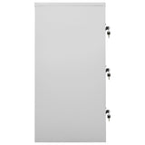 Locker Cabinets 5 pcs Light Grey and Green 90x45x92.5 cm Steel 3095246