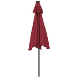Garden Parasol with Steel Pole Bordeaux Red 225x225x212 cm 4005062