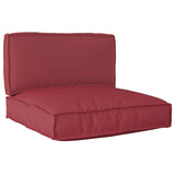 Pallet Cushion Set 2 pcs Wine red 80 x 80 x 12 cm Oxford fabric 3329075