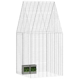 Rabbit Cage Silver 100 x 100 x 210 cm Galvanised Steel 42019240
