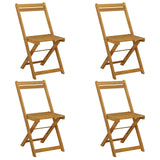 Folding Garden Chairs Folding 4 pcs Natural 40 x 53 x 80 cm 42028096