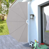 Collapsible Terrace Side Awning Cream 160 cm 44577