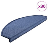 Stair Mats 30 pcs 65x24x4 cm Blue Half Round Large 3365756