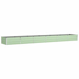 Planter Pastel Green 580 x 100 x 45 cm Galvanised Steel 42018279
