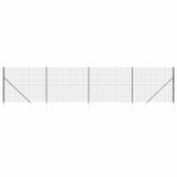 Wire Mesh Fence with Spike Anchors Anthracite 2.2x10 m 154279