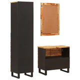 Bathroom Sets with Drawer with Shelf Natural Solid Mango Wood 3310103