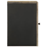 Wall-mounted Bathroom Cabinet Black 38x33x48 cm Solid Wood Mango 4017704