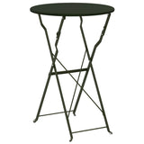 Bistro Table Dark Green 50 x 71 cm Powder-coated Steel 42002961