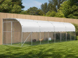 Against Wall Chicken Coop Silver 800 x 100 x 215 cm 3434708