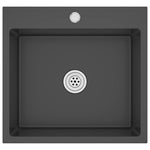 Handmade Kitchen Sink Black Stainless Steel 51509