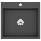 Handmade Kitchen Sink Black Stainless Steel 51509