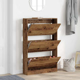 Shoe Cabinet Old Wood 80 x 21 x 125.5 cm Engineered Wood 869102