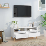 TV Cabinet White 100x34.5x44.5 cm Engineered Wood 831893