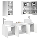 Bathroom Cabinet Set 5 pcs White Engineered Wood 3406567