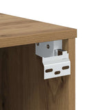 Wall Mounted TV Cabinet Artisan Oak 100x30x30 cm Engineered Wood 856019