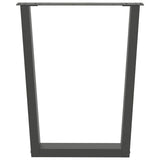 Dining Table Legs V-Shape 2 pcs Anthracite 60x cm Steel 4012642
