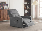 Electric Riser Recliner Chair for Elderly, Dark Grey Fabric Lift & Recline Armchair with Adjustable 02012291