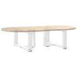 Coffee Table Legs T-Shaped 2 pcs White 70x25x cm Steel 4013017