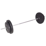 Workout Bench with Weight Rack, Barbell and Dumbbell Set 90 kg 275371