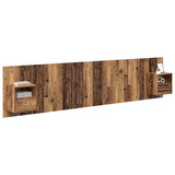Headboard with Cabinet 3 pcs Old Wood Engineered Wood 3415827