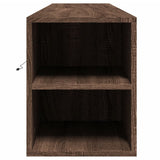 TV Wall Cabinet with LED Brown Oak 180x31x39.5 cm 3307960