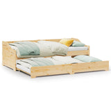 Daybed with Trundle without Mattress IRUN 90x200 cm 42000161