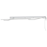 Awning Frame Retractable White 3 x 2 m Metal 42002549