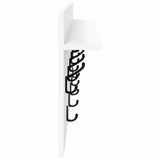 Wall-Mounted Coat Rack White 100 x 40 x 12 cm Engineered wood 874443