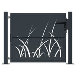 Garden Gate Anthracite 105x105 cm Steel Grass Design 153167