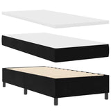 LED Box Spring Bed with Mattres Black 100 x 200 cm Velvet 3343858