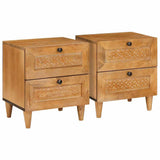 Bedside Cabinet 2 pcs Light Brown 40 x 33 x 46 cm 4018079