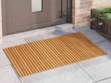 Bath Mat Brown 100 x 60 cm Solid Acacia Wood 42025253