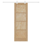 Sliding Door Manual Natural and white 73.5 x 211 cm 3333580