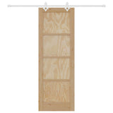 Sliding Door Manual Natural and white 73.5 x 211 cm 3333580