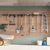 Garden Tool Storage Racks Wall Mounted 8 pcs Black Steel 3309655