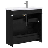 Bathroom Furniture Set Black Oak 81 x 40 x 84.5 cm 3404267