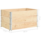 Raised Beds 3 pcs 50x100 cm Solid Pine Wood 3055165