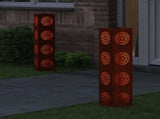 Solar LED Pathway Light 2 pcs Rusty Weathering Steel 879792
