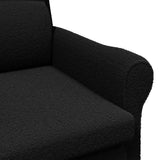 Armchair Black 76 x 94 x 102 cm Sharpa Fabric 42009855